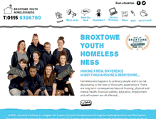 Tablet Screenshot of broxtoweyouthhomeless.org.uk